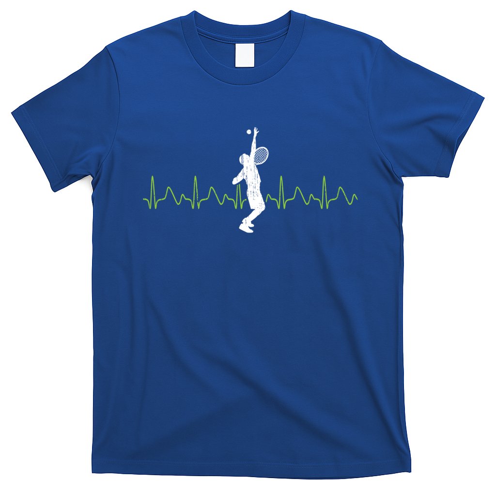 Tennis Heartbeat Tennis Player Gift T-Shirt