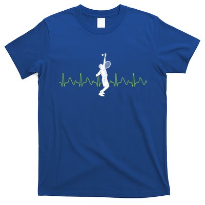 Tennis Heartbeat Tennis Player Gift T-Shirt