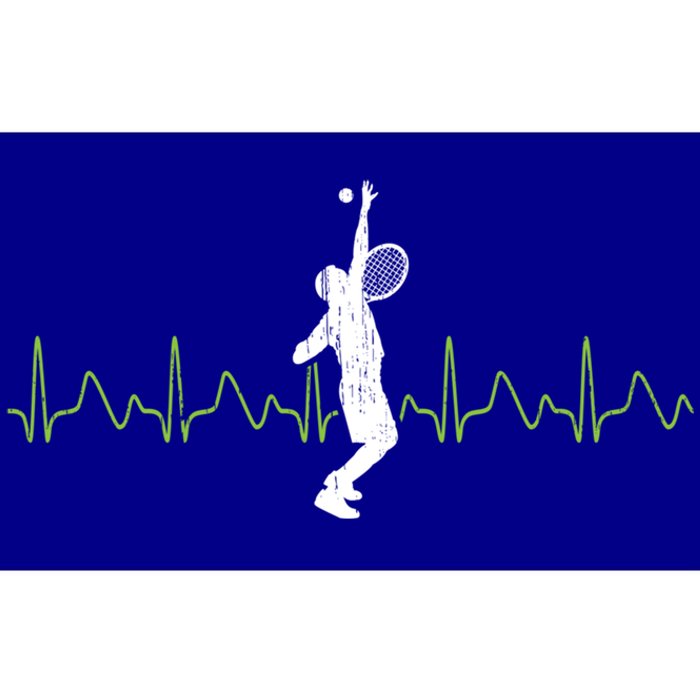 Tennis Heartbeat Tennis Player Gift Bumper Sticker