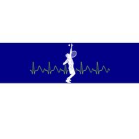 Tennis Heartbeat Tennis Player Gift Bumper Sticker