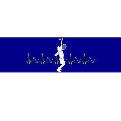 Tennis Heartbeat Tennis Player Gift Bumper Sticker