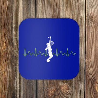 Tennis Heartbeat Tennis Player Gift Coaster