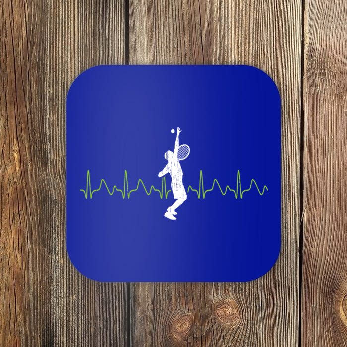 Tennis Heartbeat Tennis Player Gift Coaster