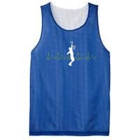 Tennis Heartbeat Tennis Player Gift Mesh Reversible Basketball Jersey Tank