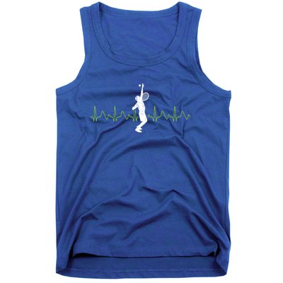 Tennis Heartbeat Tennis Player Gift Tank Top