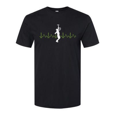 Tennis Heartbeat Tennis Player Gift Softstyle CVC T-Shirt