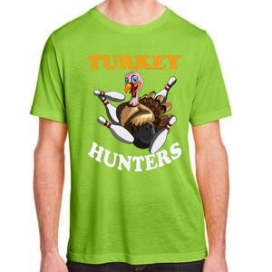 Turkey Hunters Turkey Thanksgiving Bowling Bahn Bowling Adult ChromaSoft Performance T-Shirt