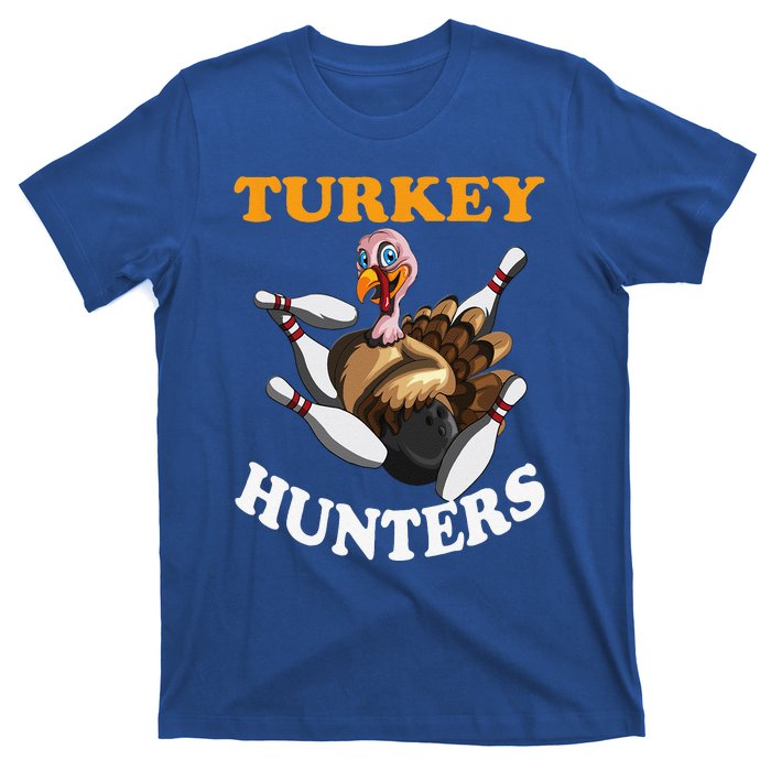 Turkey Hunters Turkey Thanksgiving Bowling Bahn Bowling T-Shirt