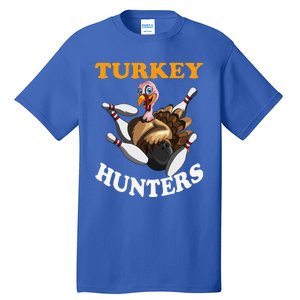 Turkey Hunters Turkey Thanksgiving Bowling Bahn Bowling Tall T-Shirt