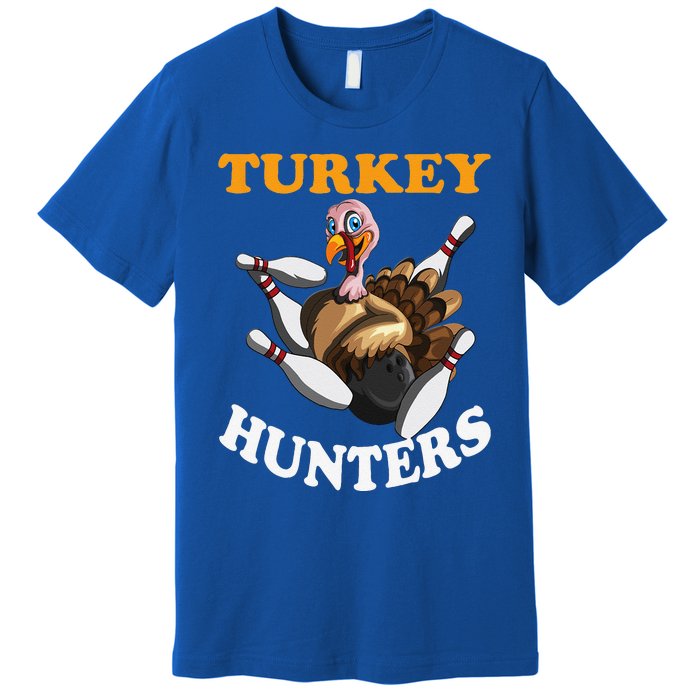 Turkey Hunters Turkey Thanksgiving Bowling Bahn Bowling Premium T-Shirt