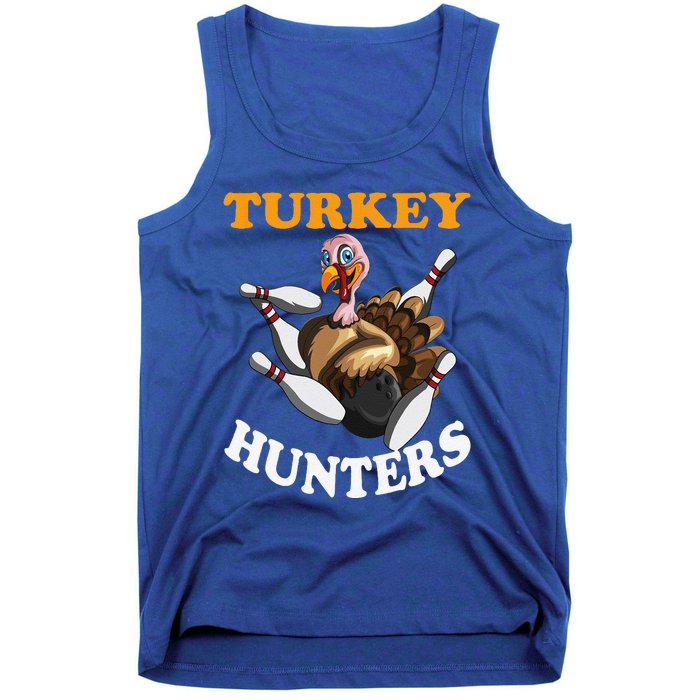 Turkey Hunters Turkey Thanksgiving Bowling Bahn Bowling Tank Top