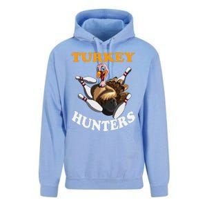 Turkey Hunters Turkey Thanksgiving Bowling Bahn Bowling Unisex Surf Hoodie