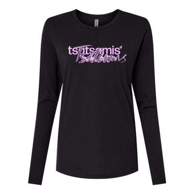 Tsatsamis Headline Womens Cotton Relaxed Long Sleeve T-Shirt