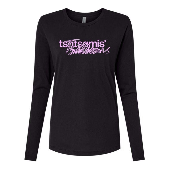 Tsatsamis Headline Womens Cotton Relaxed Long Sleeve T-Shirt