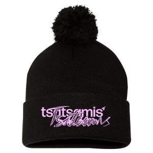 Tsatsamis Headline Pom Pom 12in Knit Beanie