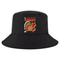 The Hungry Turkey Funny Thanksgiving Cool Comfort Performance Bucket Hat