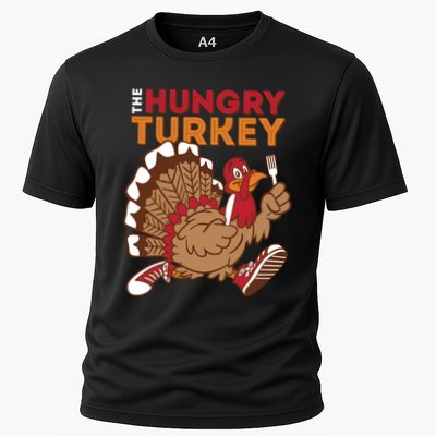 The Hungry Turkey Funny Thanksgiving Performance Shirt