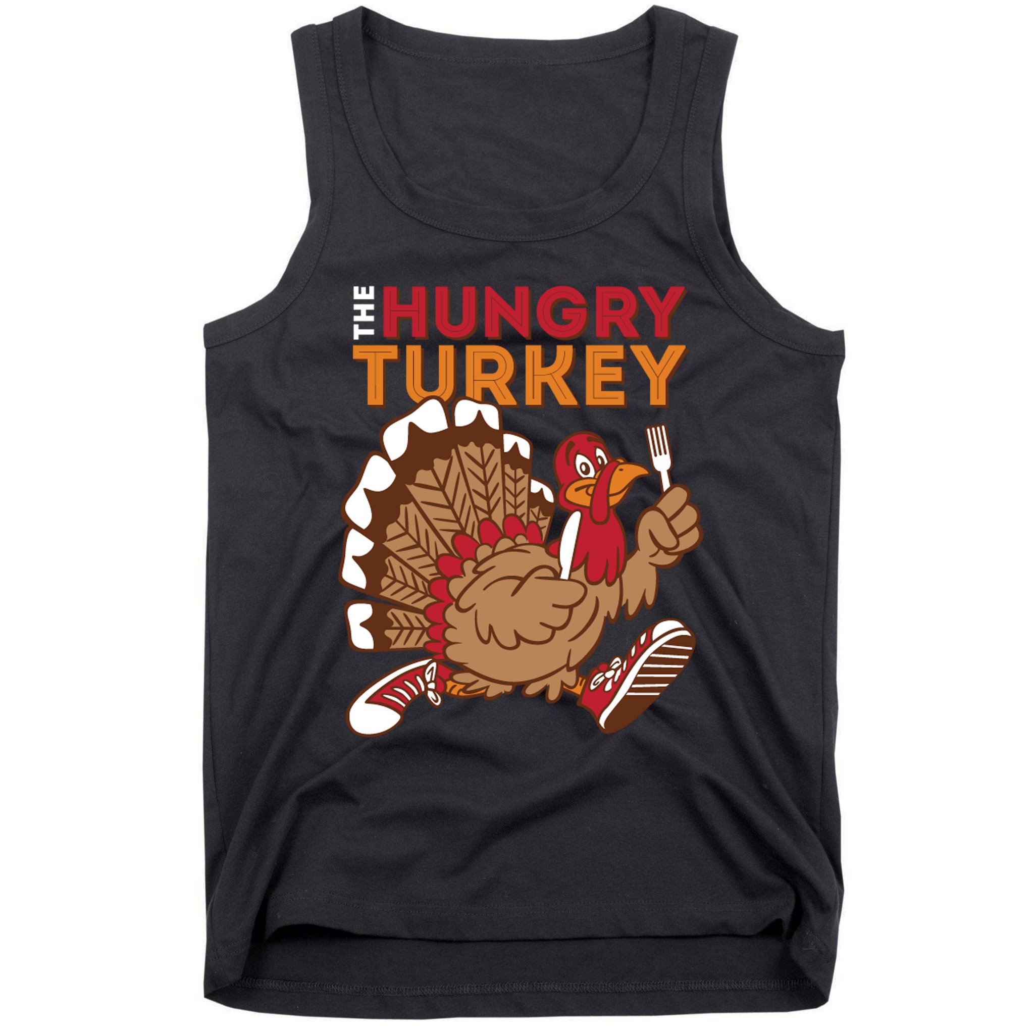 The Hungry Turkey Funny Thanksgiving Tank Top