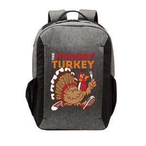 The Hungry Turkey Funny Thanksgiving Vector Backpack