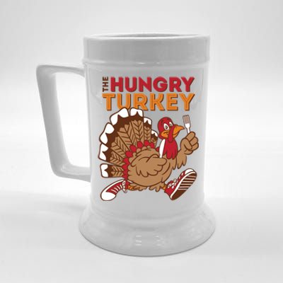 The Hungry Turkey Funny Thanksgiving Beer Stein