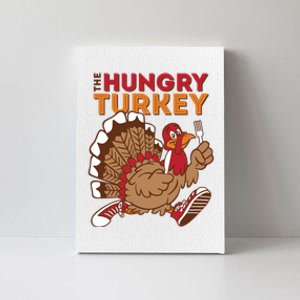 The Hungry Turkey Funny Thanksgiving Canvas