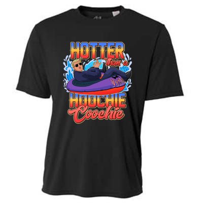 Trump Hotter Than A Hoochie Coochie Funny Cooling Performance Crew T-Shirt