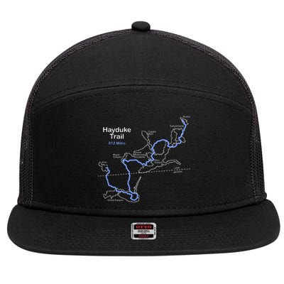 The Hayduke Trail Longdistance Trail In Arizona And Utah 7 Panel Mesh Trucker Snapback Hat