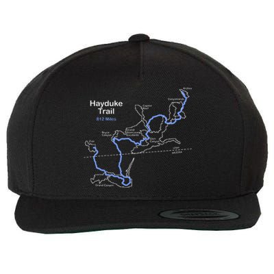 The Hayduke Trail Longdistance Trail In Arizona And Utah Wool Snapback Cap