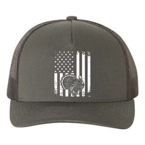 Turkey Hunting Tonal American Flag Yupoong Adult 5-Panel Trucker Hat