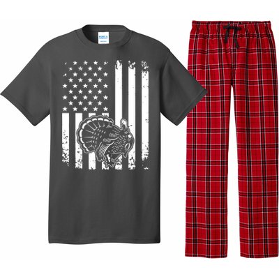 Turkey Hunting Tonal American Flag Pajama Set