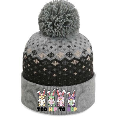 Too Hip To Hop Easter Eggs Gnome The Baniff Cuffed Pom Beanie