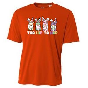 Too Hip To Hop Easter Eggs Gnome Cooling Performance Crew T-Shirt