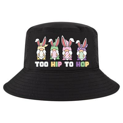 Too Hip To Hop Easter Eggs Gnome Cool Comfort Performance Bucket Hat