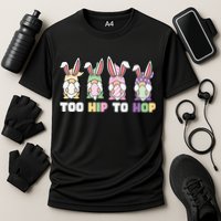Too Hip To Hop Easter Eggs Gnome Cooling Performance Crew T-Shirt