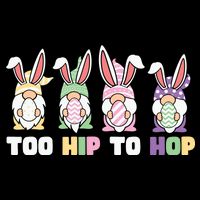 Too Hip To Hop Easter Eggs Gnome Cooling Performance Crew T-Shirt