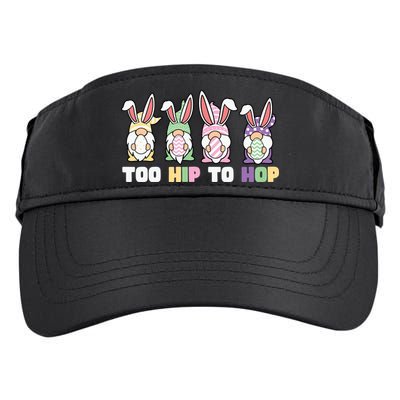 Too Hip To Hop Easter Eggs Gnome Adult Drive Performance Visor