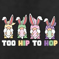 Too Hip To Hop Easter Eggs Gnome Adult Drive Performance Visor