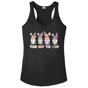 Too Hip To Hop Easter Eggs Gnome Ladies PosiCharge Competitor Racerback Tank