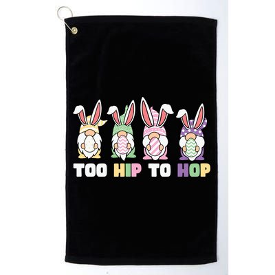 Too Hip To Hop Easter Eggs Gnome Golf Towel