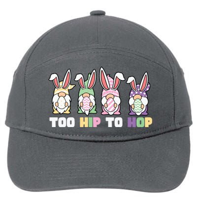 Too Hip To Hop Easter Eggs Gnome 7-Panel Snapback Hat