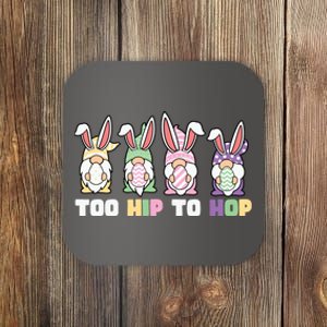 Too Hip To Hop Easter Eggs Gnome Coaster