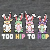 Too Hip To Hop Easter Eggs Gnome Flatbill Hat