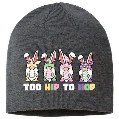 Too Hip To Hop Easter Eggs Gnome Sustainable Beanie