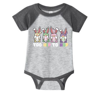 Too Hip To Hop Easter Eggs Gnome Infant Baby Jersey Bodysuit