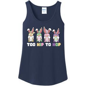 Too Hip To Hop Easter Eggs Gnome Ladies Essential Tank