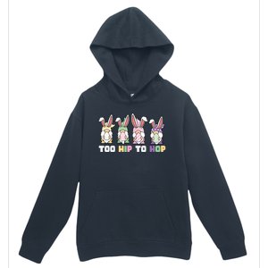 Too Hip To Hop Easter Eggs Gnome Urban Pullover Hoodie