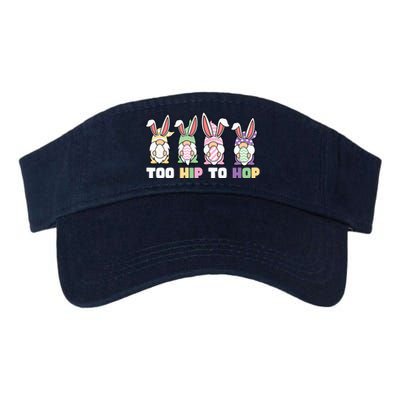 Too Hip To Hop Easter Eggs Gnome Valucap Bio-Washed Visor