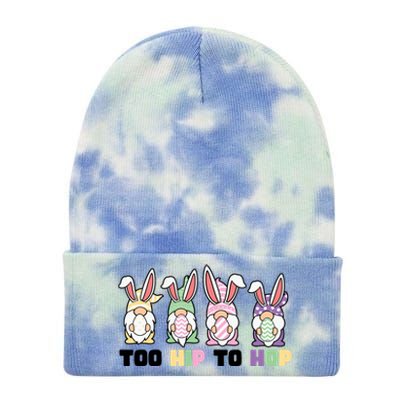 Too Hip To Hop Easter Eggs Gnome Tie Dye 12in Knit Beanie