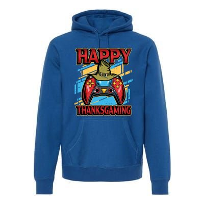 Thanksgiving Happy Thanksgaming Holiday Gamer Controller Gift Premium Hoodie