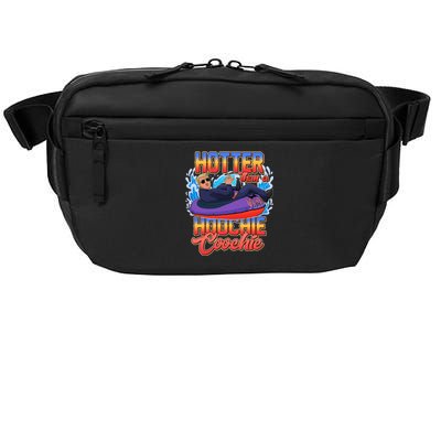 Trump Hotter Than A Hoochie Coochie Funny Crossbody Pack